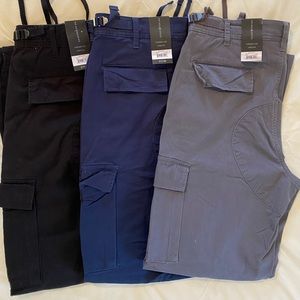 No Boundaries Men’s Cargo Pants 30 x 30 New Black, Navy, and Grey